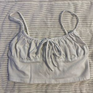 White crop top